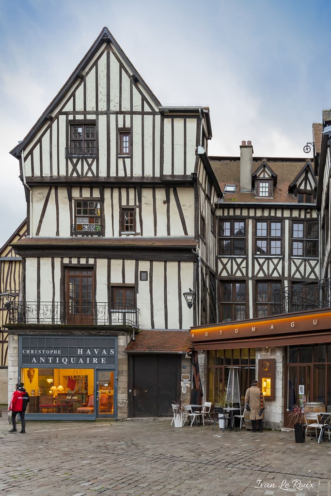 Vieux rouen maisons normandes