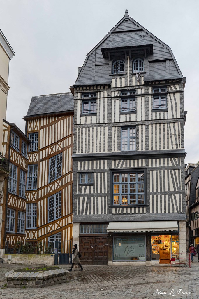 Vieux rouen maisons normandes