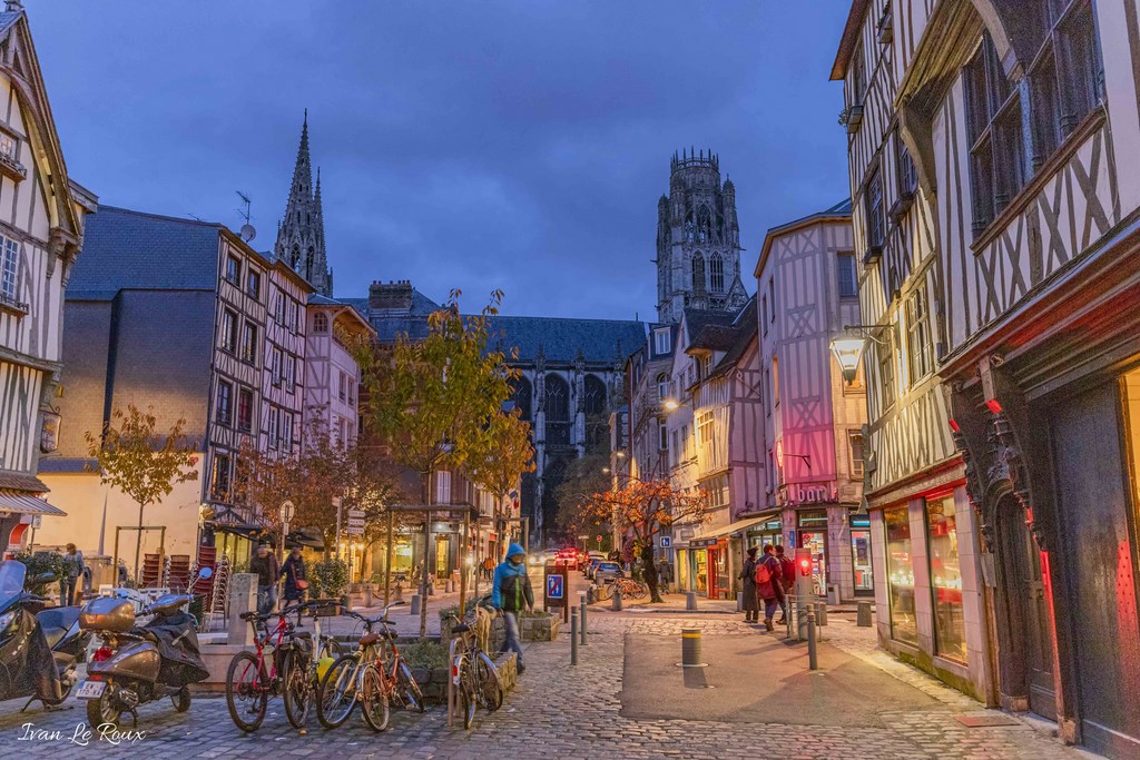 Vieux rouen maisons normandes