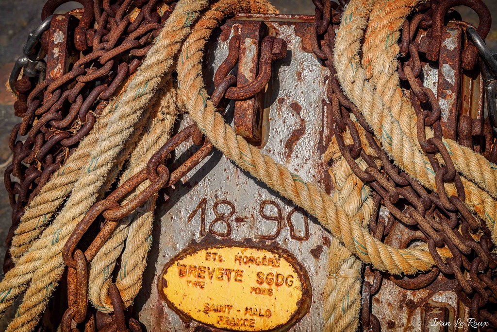 Port d'honfleur chaines et cordes