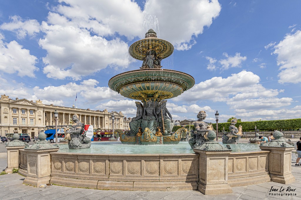 Fontaine des Mers - Place de la Concorde - Paris - 2022 - Photographe Ivan Le Roux