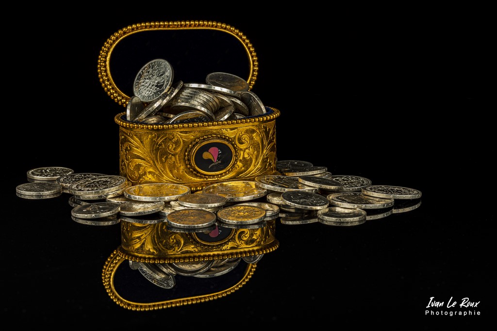 Coffret à trésor - 2021 - Pièces francs en argent