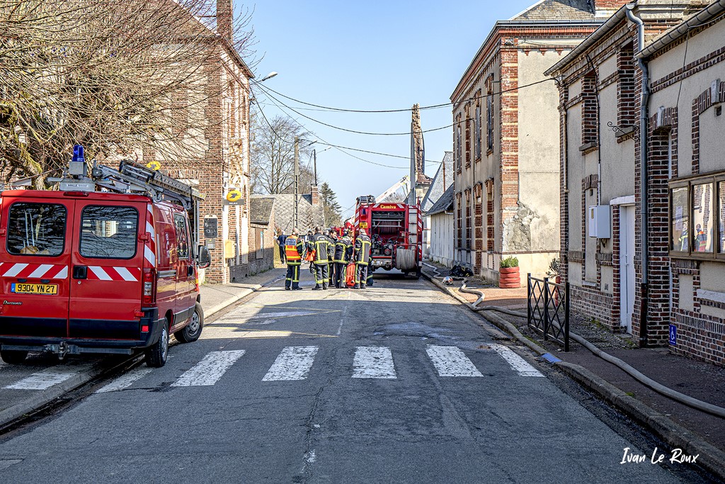 Incendie de l'Eglise de Romilly-la-Puthenaye (27) - 17/04/2021 - Ivan Le Roux Photographe - Eure - Normandie