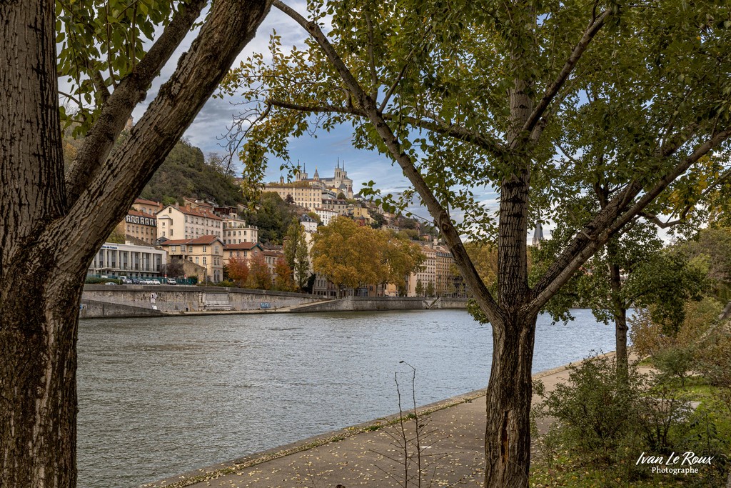 Bord de Saone - Lyon - 2022 - Canon EOS 5D Mark IV, EF 16/35mm f/4L IS USM, 35 mm, 1/80s, f/8, ISO 100,  Priorité ouverture - Ivan Le Roux Photographie Fourvière pont