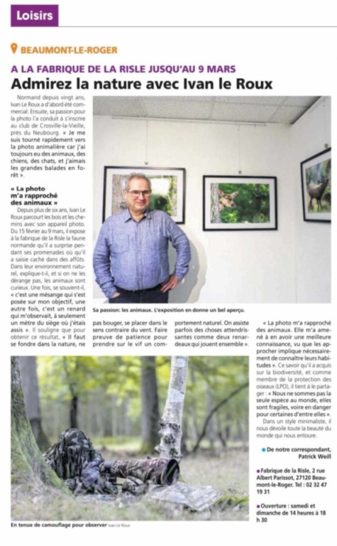 L'Eveil normand ivan Le Roux Exposition